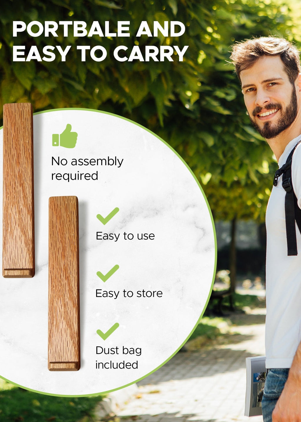 XAMBIK Ergonomic Wood Laptop Stand